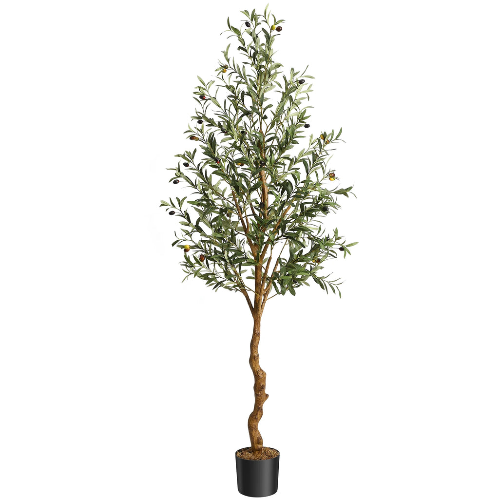 Artificial Olive Tree (4 ft/5 ft/6 ft) – Lifelike Faux Potted Plant for Home, Bedroom & Office Decor