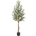 Artificial Olive Tree (4 ft/5 ft/6 ft) – Lifelike Faux Potted Plant for Home, Bedroom & Office Decor
