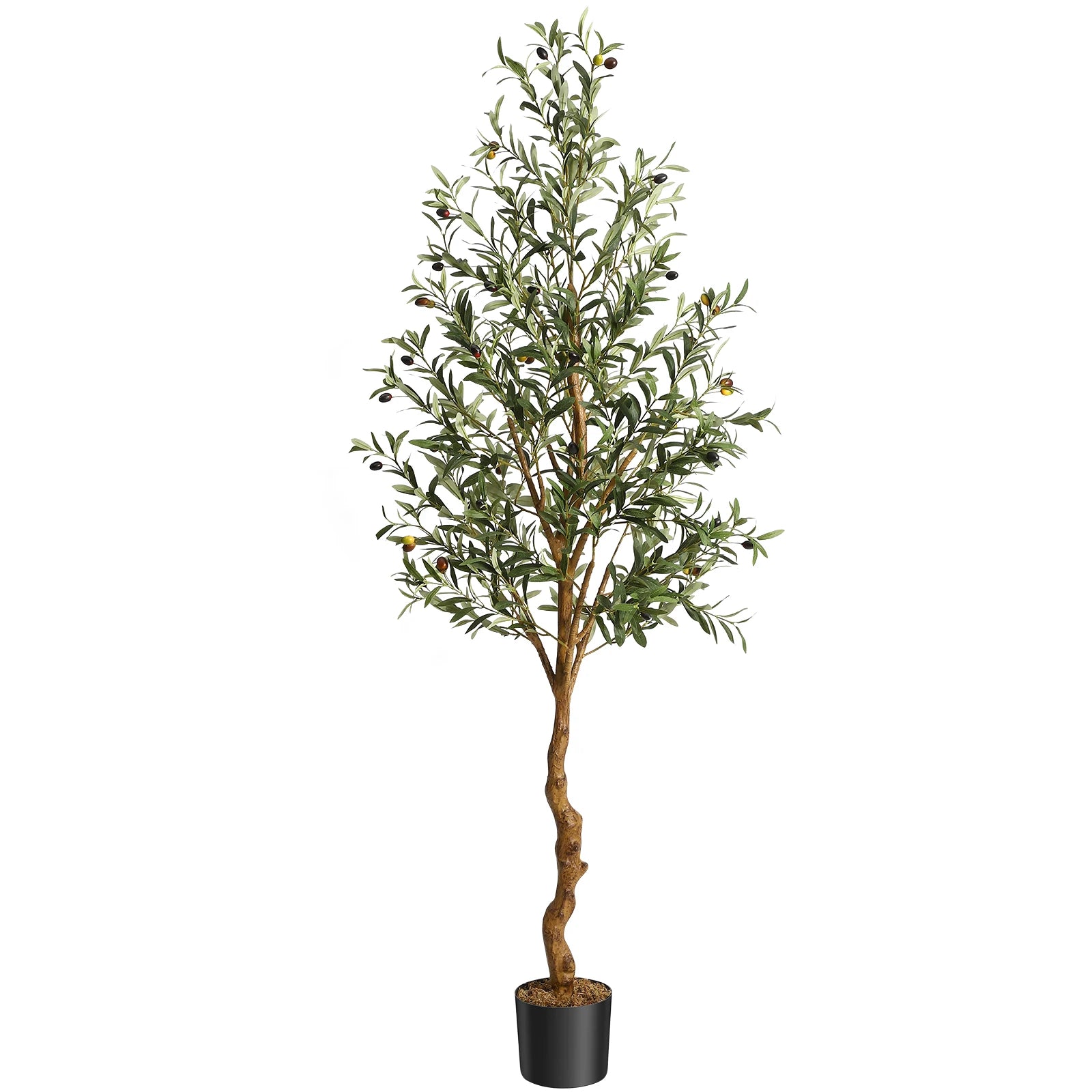 Artificial Olive Tree (4 ft/5 ft/6 ft) – Lifelike Faux Potted Plant for Home, Bedroom & Office Decor
