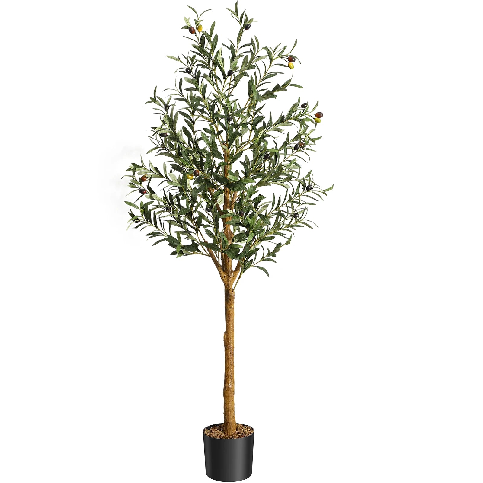 Artificial Olive Tree (4 ft/5 ft/6 ft) – Lifelike Faux Potted Plant for Home, Bedroom & Office Decor