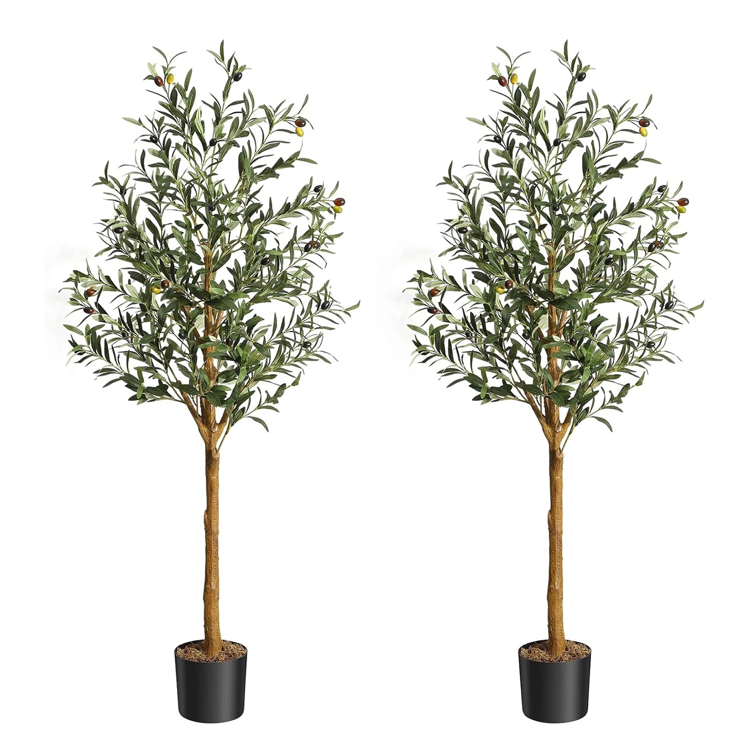 Artificial Olive Tree (4 ft/5 ft/6 ft) – Lifelike Faux Potted Plant for Home, Bedroom & Office Decor