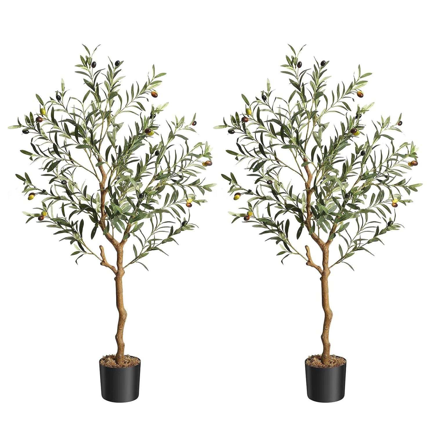 Artificial Olive Tree (4 ft/5 ft/6 ft) – Lifelike Faux Potted Plant for Home, Bedroom & Office Decor