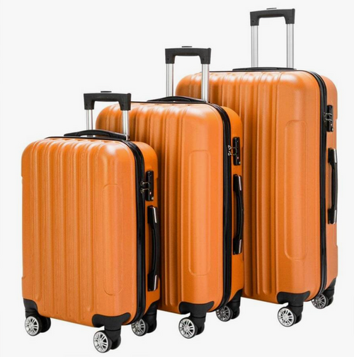 3-Piece Hardside Lightweight Luggage Set – Spinner Wheels, TSA Lock Suitcases 20″/24″/28″ for Travel