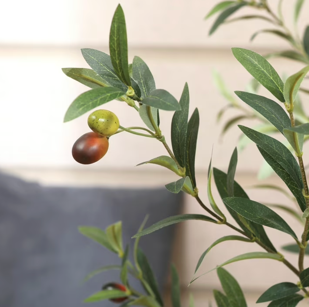Artificial Olive Tree Lifelike Faux Potted Plant for Home, Bedroom & Office Decor