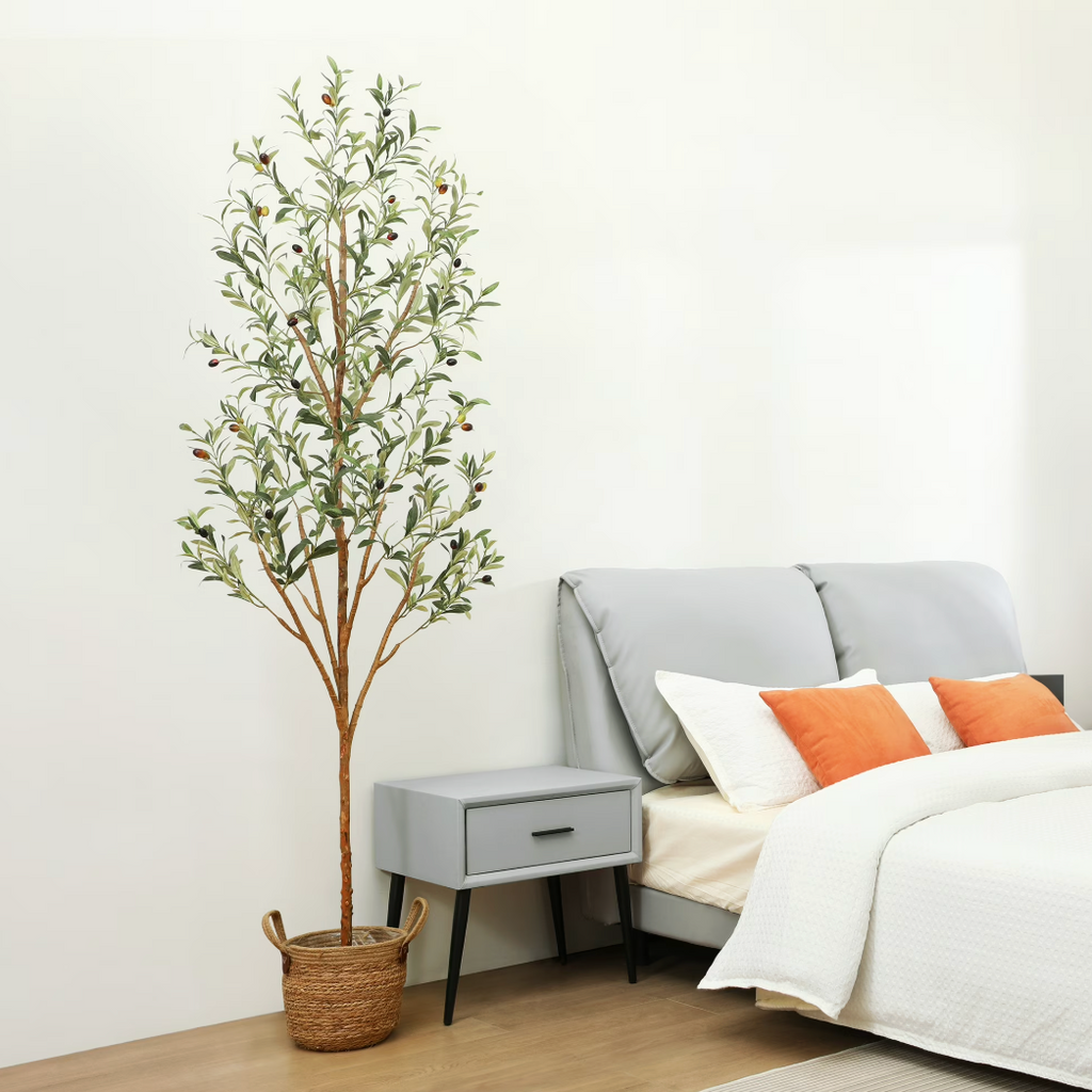Artificial Olive Tree Lifelike Faux Potted Plant for Home, Bedroom & Office Decor