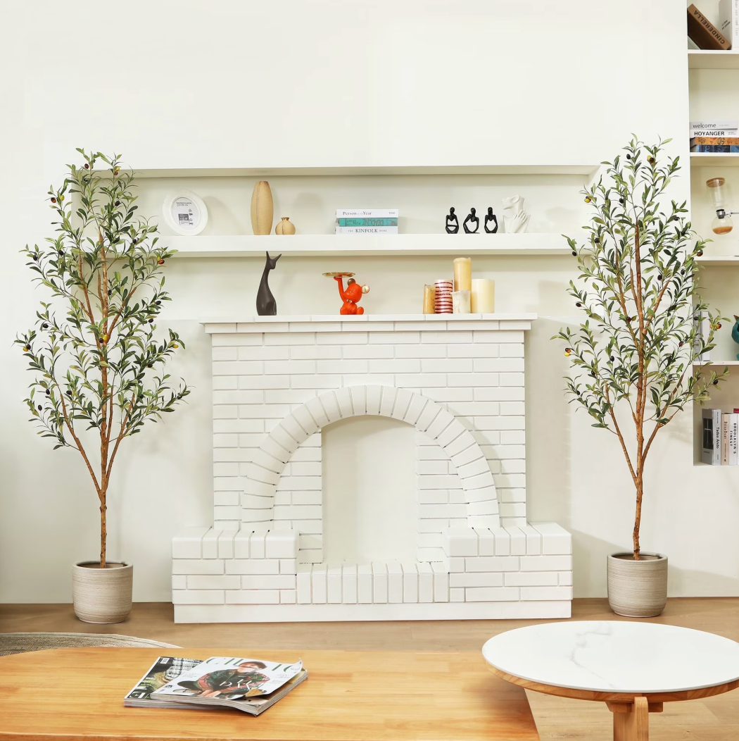 Artificial Olive Tree Lifelike Faux Potted Plant for Home, Bedroom & Office Decor