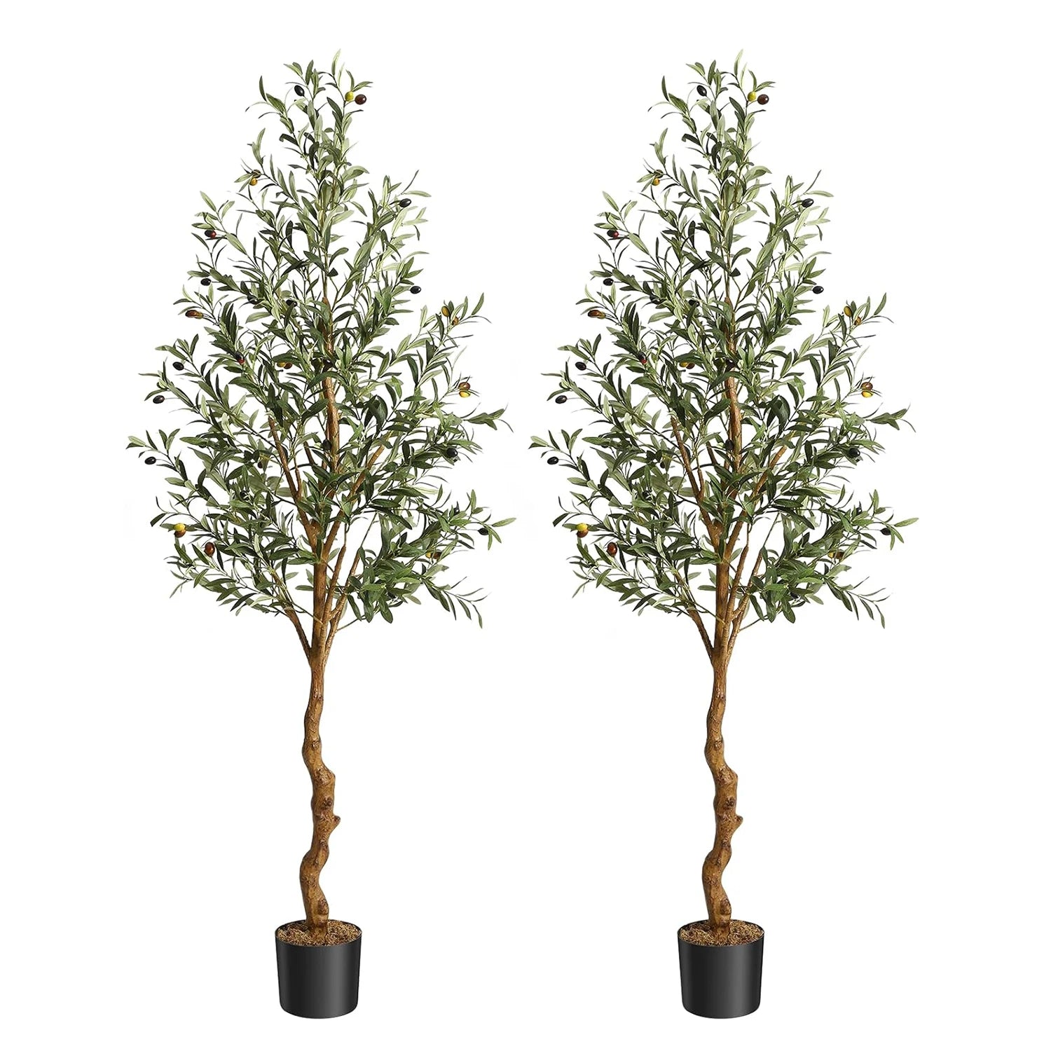 Artificial Olive Tree (4 ft/5 ft/6 ft) – Lifelike Faux Potted Plant for Home, Bedroom & Office Decor